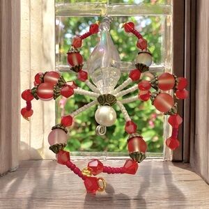 Colorful Beaded Spider Ornament
